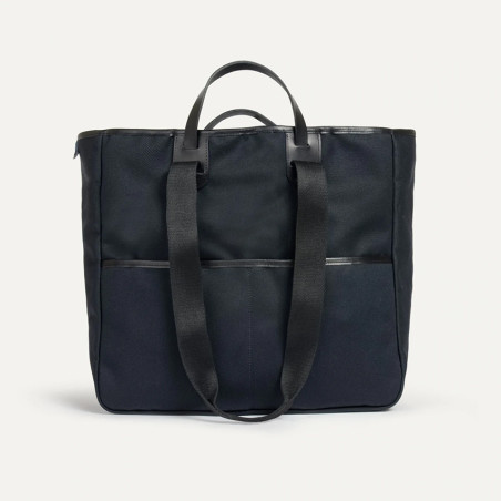 Bleu de Chauffe Cabas Meline Toile BM Noir face