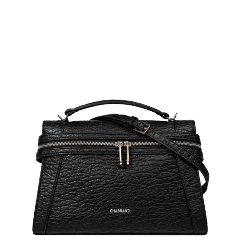 Chabrand Mathilde Sac Porté Main Souple Effet Cuir Grainé12225 Noir