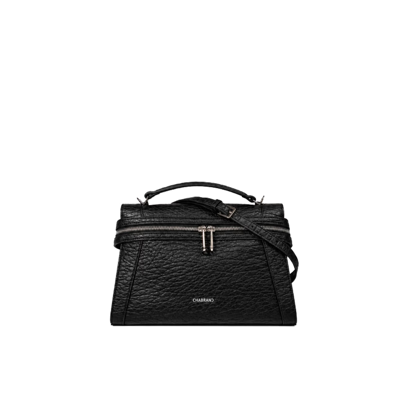 Chabrand Mathilde Sac Porté Main Souple Effet Cuir Grainé12225 Noir