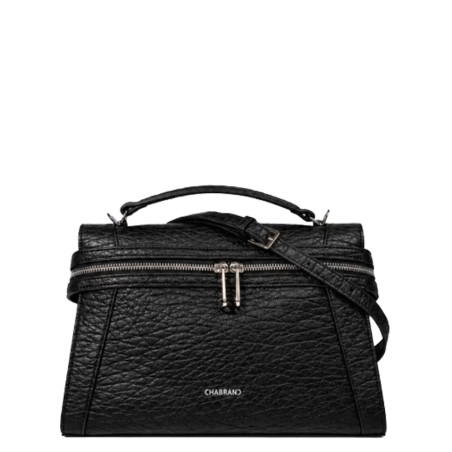 Chabrand Mathilde Sac Porté Main Souple Effet Cuir Grainé12225 Noir