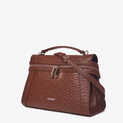 Chabrand Mathilde Sac Porté Main Souple Effet Cuir Grainé 12225 Marron