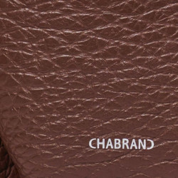 Chabrand Mathilde Sac Porté Main Souple Effet Cuir Grainé 12225 Marron ouvert