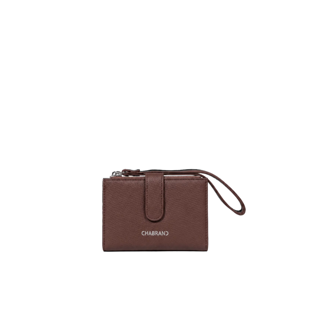 Chabrand Mathilde Portefeuille Effet Cuir Grainé 12462 Marron Foncé