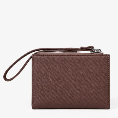 Chabrand Mathilde Portefeuille Effet Cuir Grainé 12462 Marron Foncé
