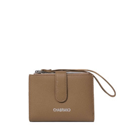 Chabrand Mathilde Portefeuille Effet Cuir Grainé 12462 Marron Clair