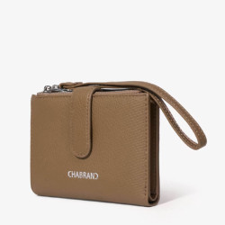 Chabrand Mathilde Portefeuille Effet Cuir Grainé 12462 Marron Clair
