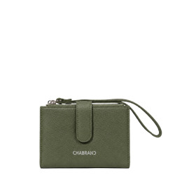 Chabrand Mathilde Portefeuille Effet Cuir Grainé 12462 Kaki