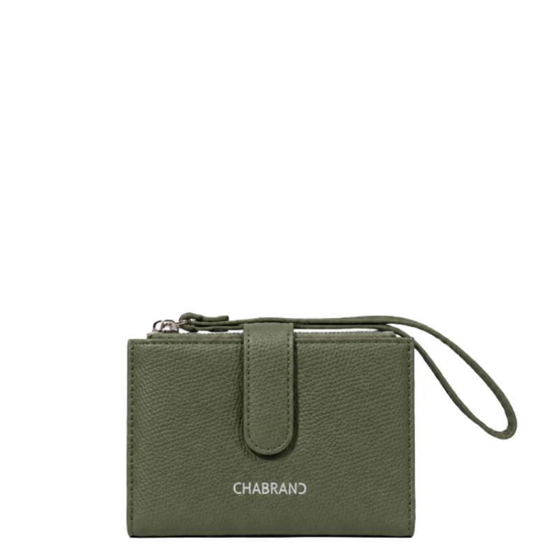 Chabrand Mathilde Portefeuille Effet Cuir Grainé 12462 Kaki