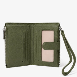Chabrand Mathilde Portefeuille Effet Cuir Grainé 12462 Kaki
