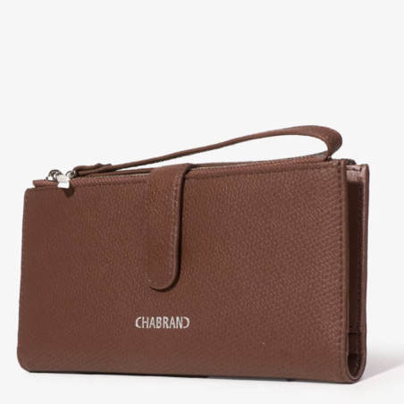 Chabrand Mathilde Tout-En-Un Effet Cuir Grainé 12463 Marron Foncé