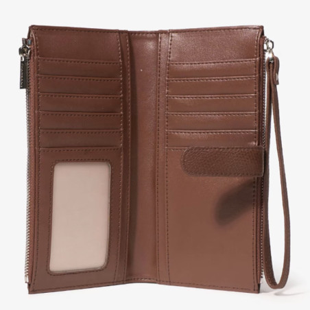Chabrand Mathilde Tout-En-Un Effet Cuir Grainé 12463 Marron Foncé