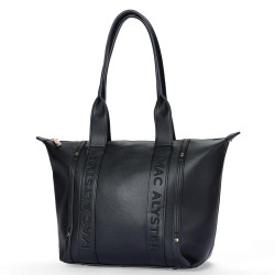 Mac Alyster Abrielle Basic Sac Shopping Format A4 Noir côté