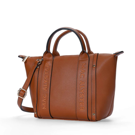 Mac Alyster Abrielle Basic Sac Porté Main Cognac