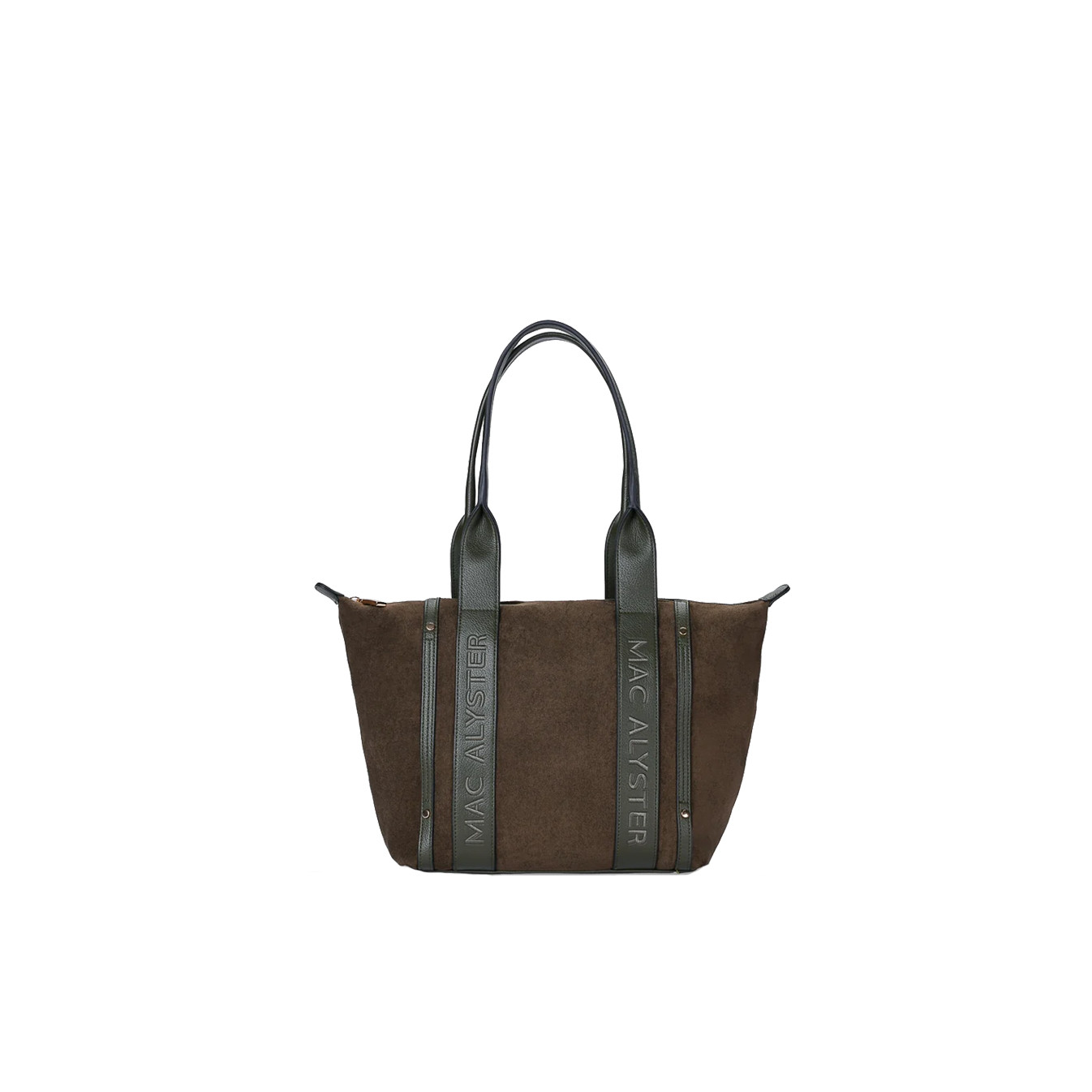 Mac Alyster Abrielle Daim Sac Cabas En Daim Olive