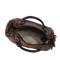 Mac Alyster Captivante Sac Bowling Chocolat ouvert