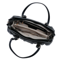 Mac Alyster Cold Grand Sac Baguette & Shopping Noir ouvert