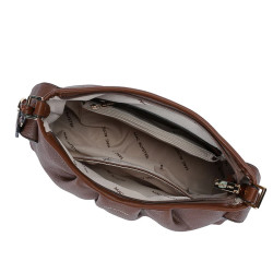 Mac Alyster Cold Sac Besace Chocolat ouvert