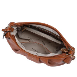 Mac Alyster Cold Sac Besace Cognac ouvert