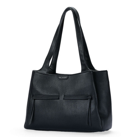 Mac Alyster Fauve Sac Shopping Effet Daim Noir côté