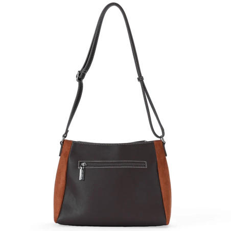 Mac Alyster Fauve Sac Besace En Effet Daim Cognac dos