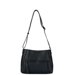 Mac Alyster Fauve Sac Besace En Effet Grainé Noir