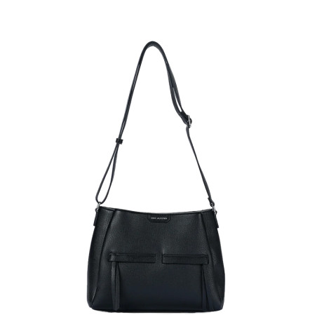 Mac Alyster Fauve Sac Besace En Effet Grainé Noir