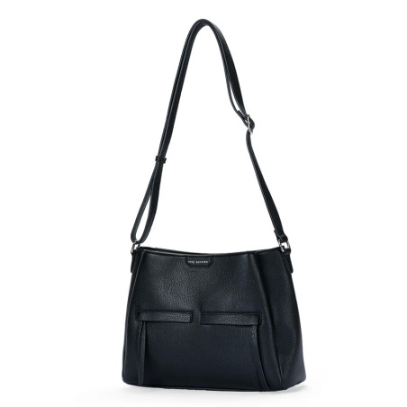 Mac Alyster Fauve Sac Besace En Effet Grainé Noir côté