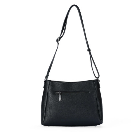 Mac Alyster Fauve Sac Besace En Effet Grainé Noir dos