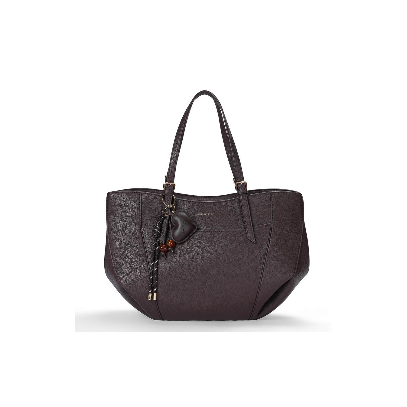 Mac Alyster Harmonia Sac Cabas Extensible & Porte-clés Chocolat face