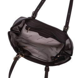 Mac Alyster Harmonia Sac Cabas Extensible & Porte-clés Chocolat ouvert