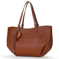 Mac Alyster Harmonia Sac Cabas Extensible & Porte-clés Cognac côté