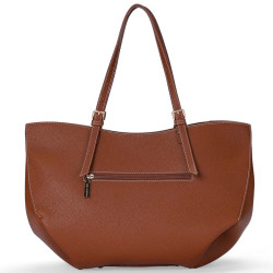 Mac Alyster Harmonia Sac Cabas Extensible & Porte-clés Cognac dos