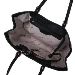 Mac Alyster Harmonia Sac Cabas Extensible & Porte-clés Noir ouvert