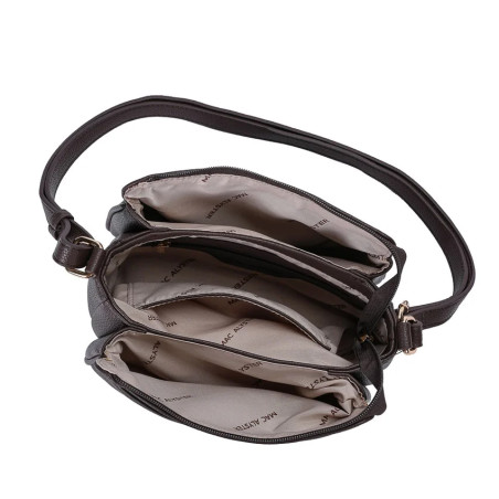 Mac Alyster Harmonia Sac Porté Travers & Porte-clés Chocolat ouvert
