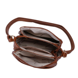 Mac Alyster Harmonia Sac Porté Travers & Porte-clés Cognac