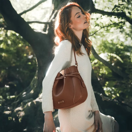 Mac Alyster Harmonia Sac Bourse & Porte-clés Cognac