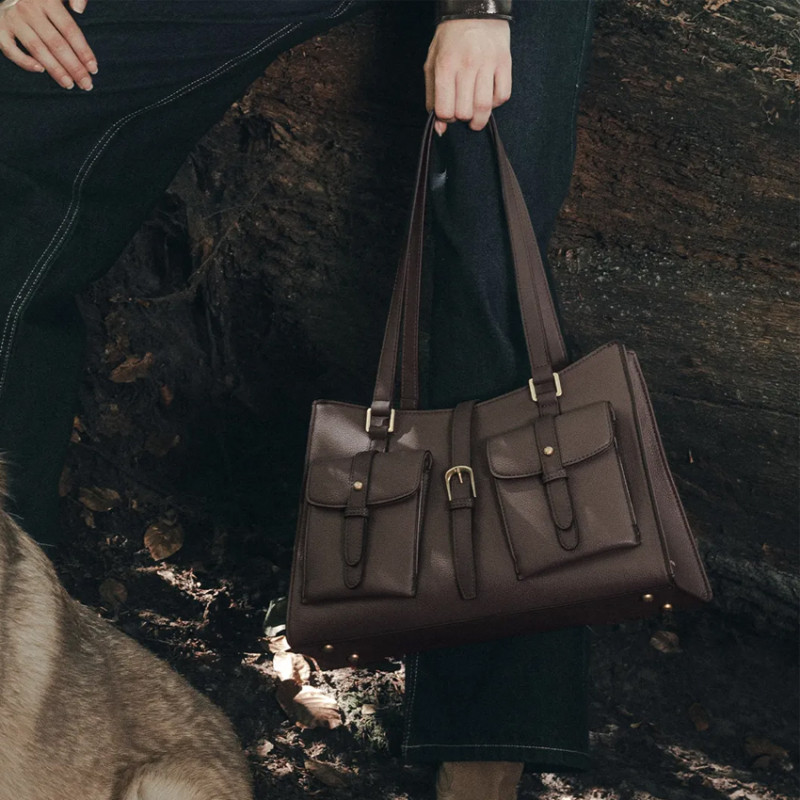 Mac Alyster Urbany Sac Shopping & Ses Poches Chocolat