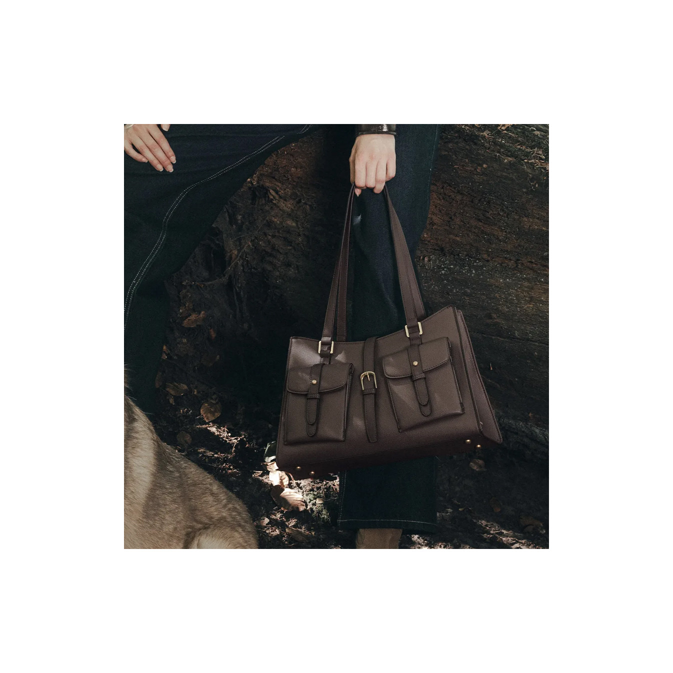 Mac Alyster Urbany Sac Shopping & Ses Poches Chocolat