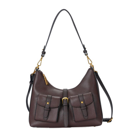 Mac Alyster Urbany Grand Sac Besace & Ses Poches Chocolat