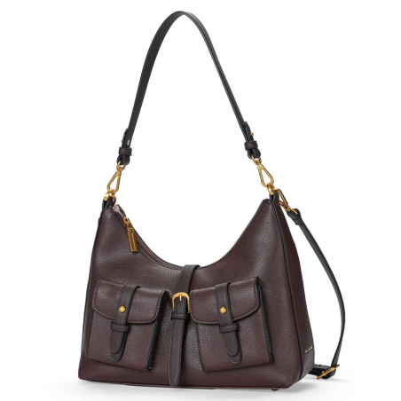 Mac Alyster Urbany Grand Sac Besace & Ses Poches Chocolat