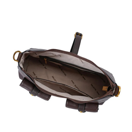 Mac Alyster Urbany Grand Sac Besace & Ses Poches Chocolat