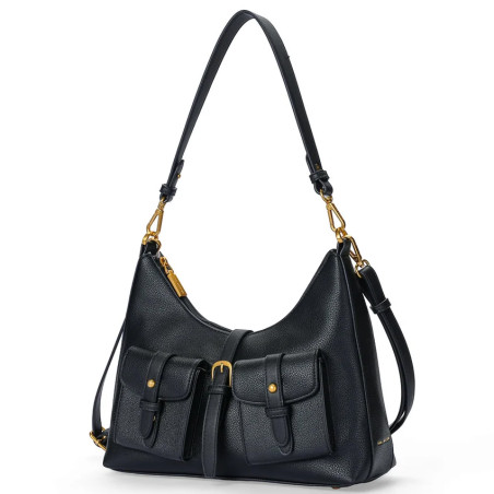 Mac Alyster Urbany Grand Sac Besace & Ses Poches Noir