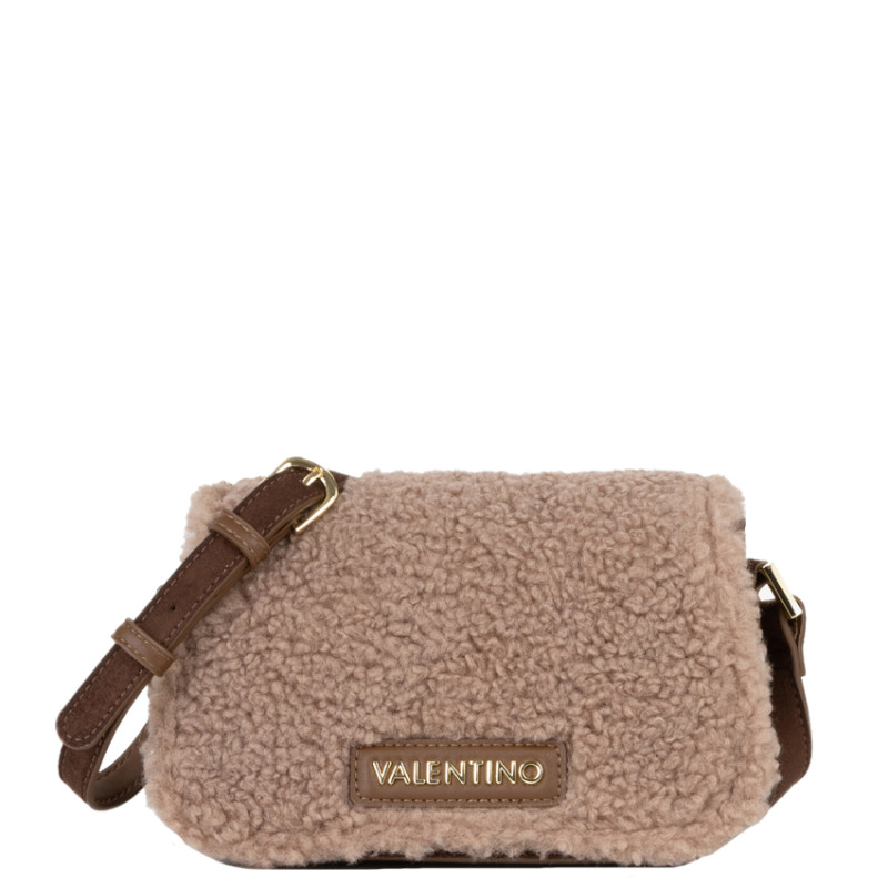 Valentino Iceland Sac Trotteur En Fausse Fourrure Café/Taupe