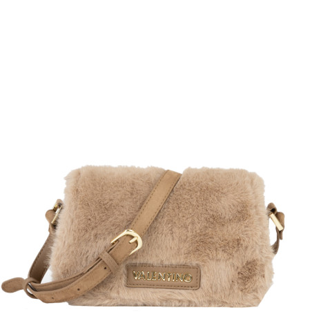 Valentino Iceland Sac Trotteur En Fausse Fourrure Beige