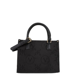 Valentino Samba Velvet Sac Porté Main A Logo Nero