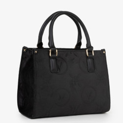 Valentino Samba Velvet Sac Porté Main A Logo Nero