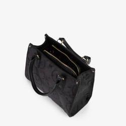 Valentino Samba Velvet Sac Porté Main A Logo Nero