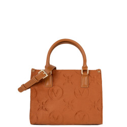Valentino Samba Velvet Sac Porté Main A Logo Mattone
