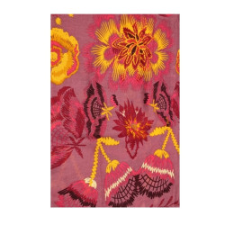 Atoll Palme Etole Colorée Aux Motifs Fleuris Lilas Foncé