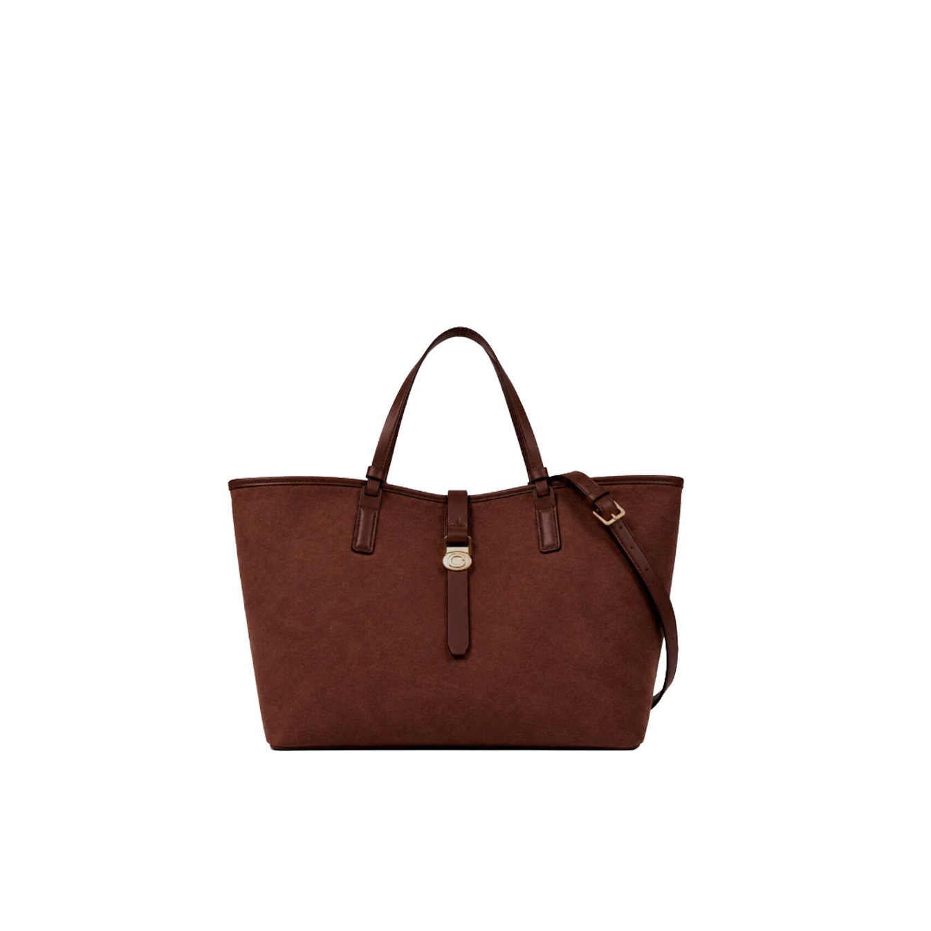 Chabrand By Chabrand Maya Grand Sac Shopping Effet Nubuck 13725 Marron